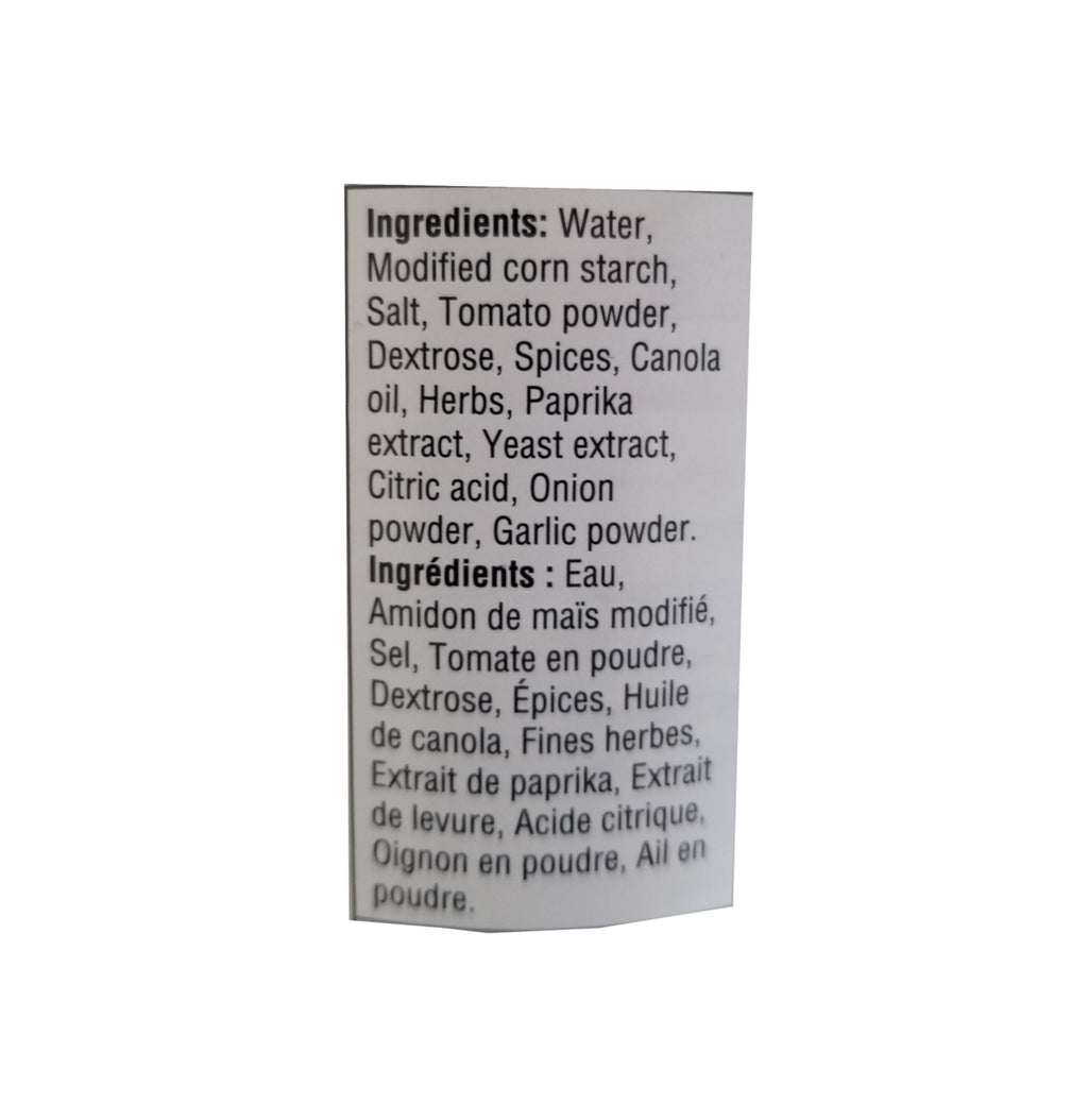 Swiss Chalet Dipping Sauce, 284ml, ingredients label.