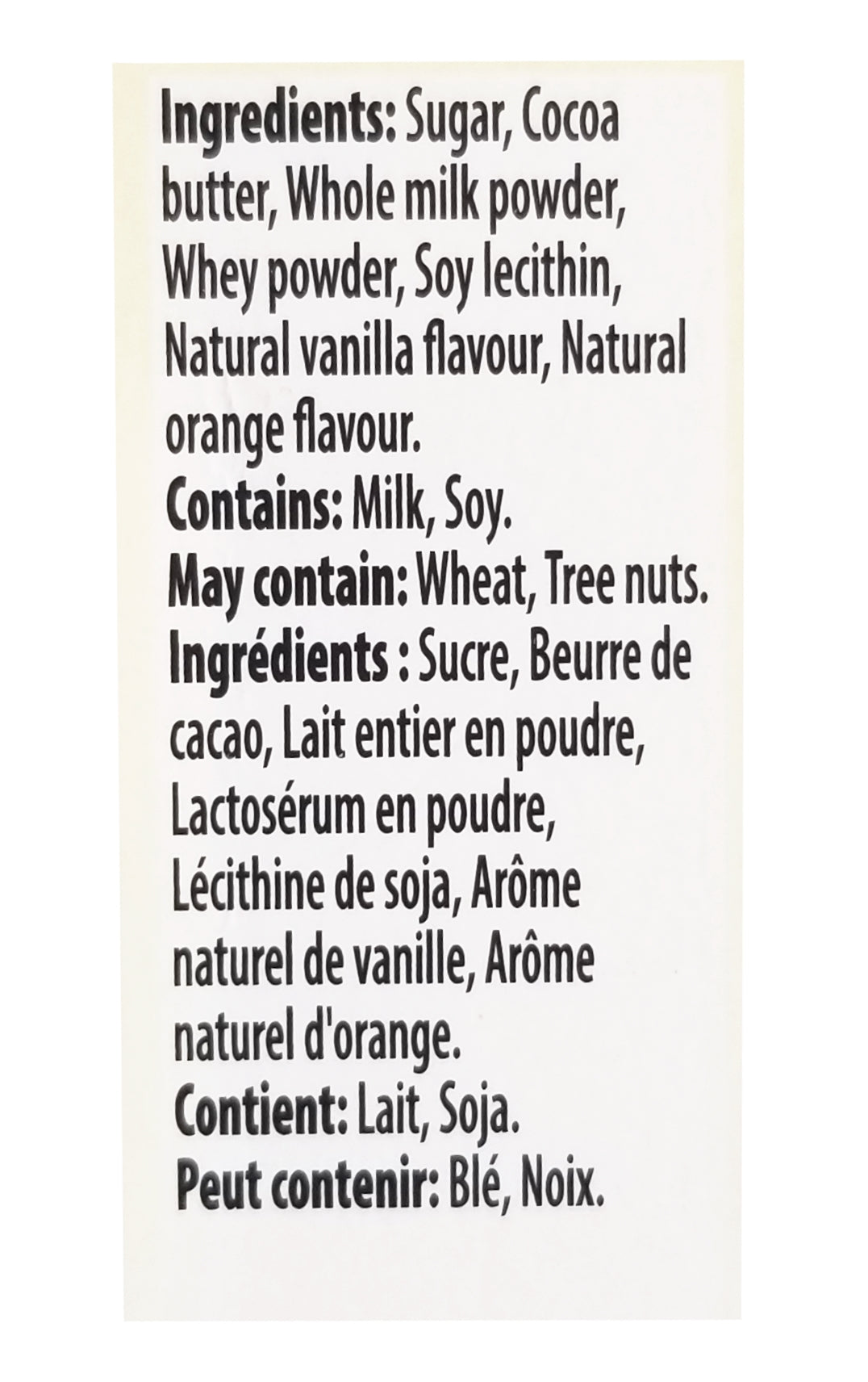 Terry's Orange White Chocolate, 147g/5 oz. Bar {Imported from Canada}