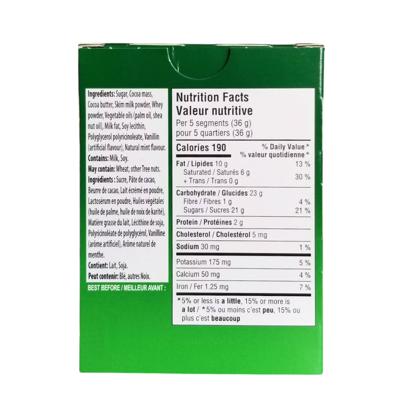 Terry's Mint Milk Chocolate Confection, 145g/5 oz