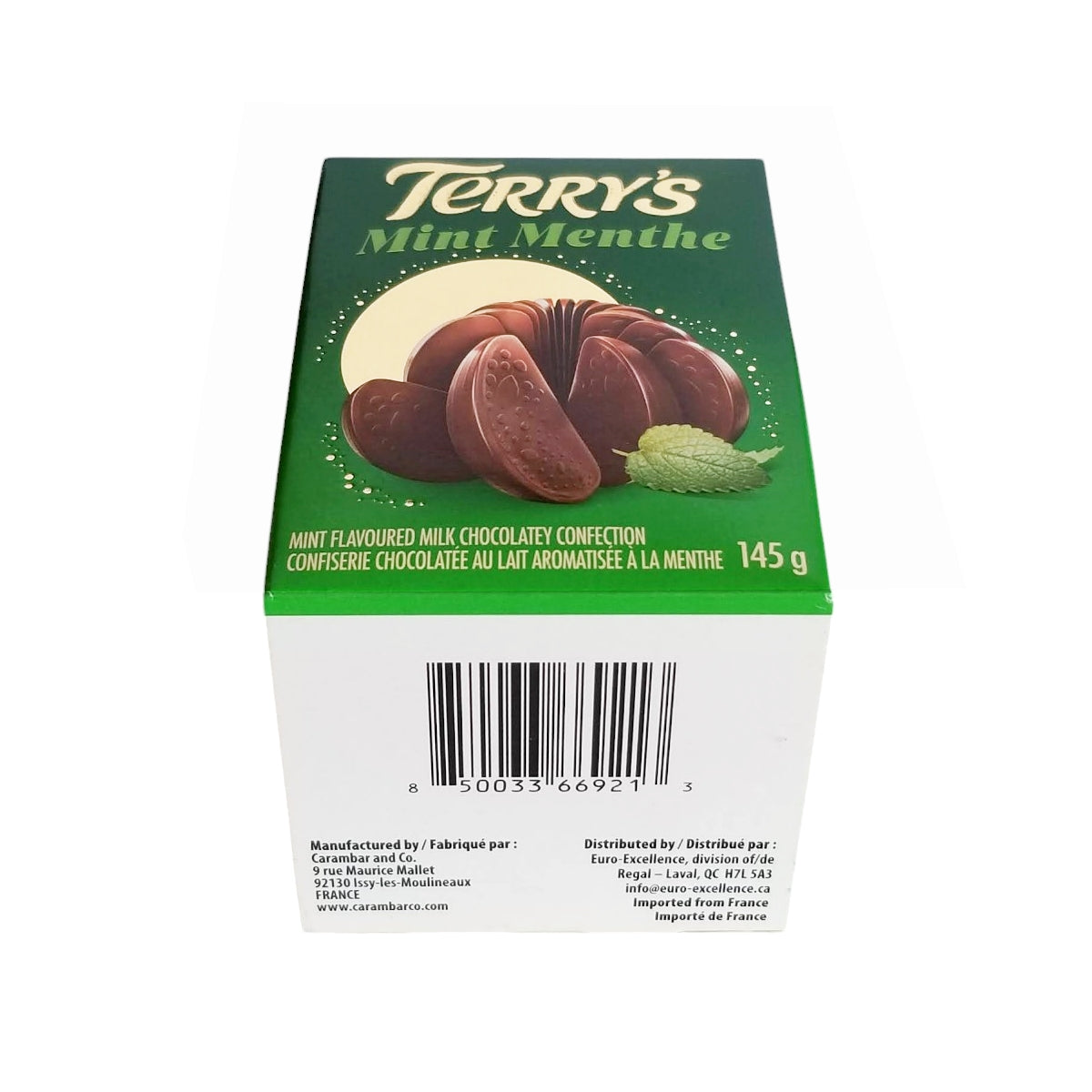 Terry's Mint Milk Chocolate Confection, 145g/5 oz