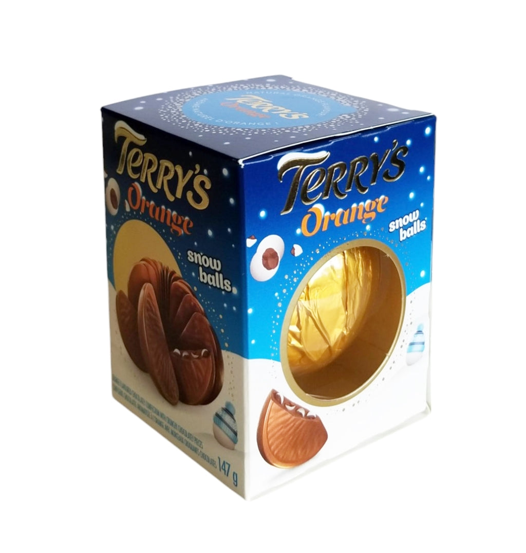 Terry's Orange Milk Chocolate with Crunchy Chocolate Snow Balls, 147g/5 oz. Box