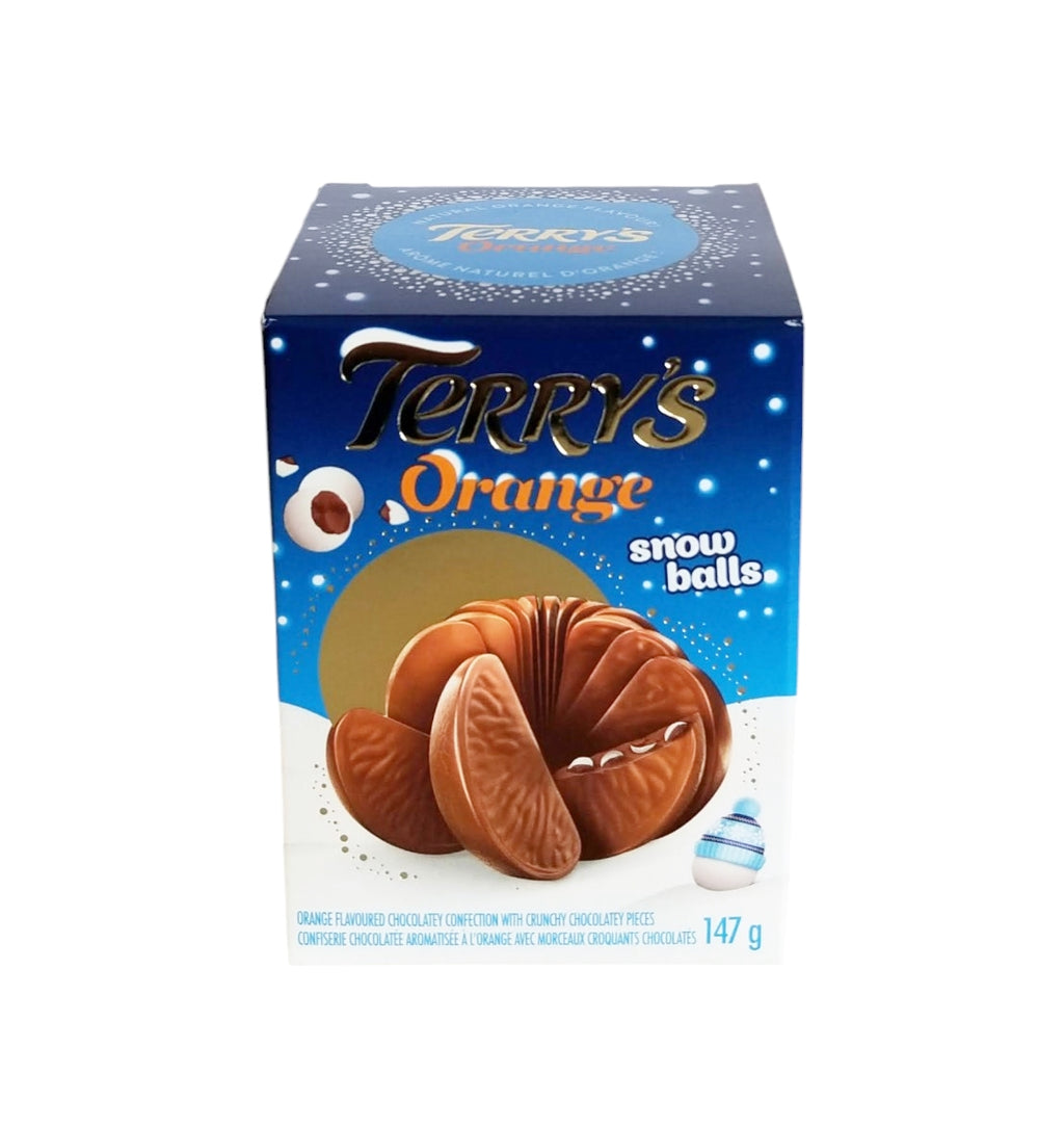 Terry's Orange Milk Chocolate with Crunchy Chocolate Snow Balls, 147g/5 oz. Box