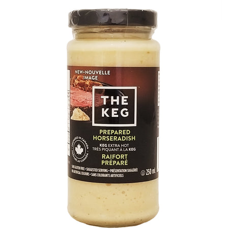 The Keg Prepared Horseradish 250ml jar – front view
