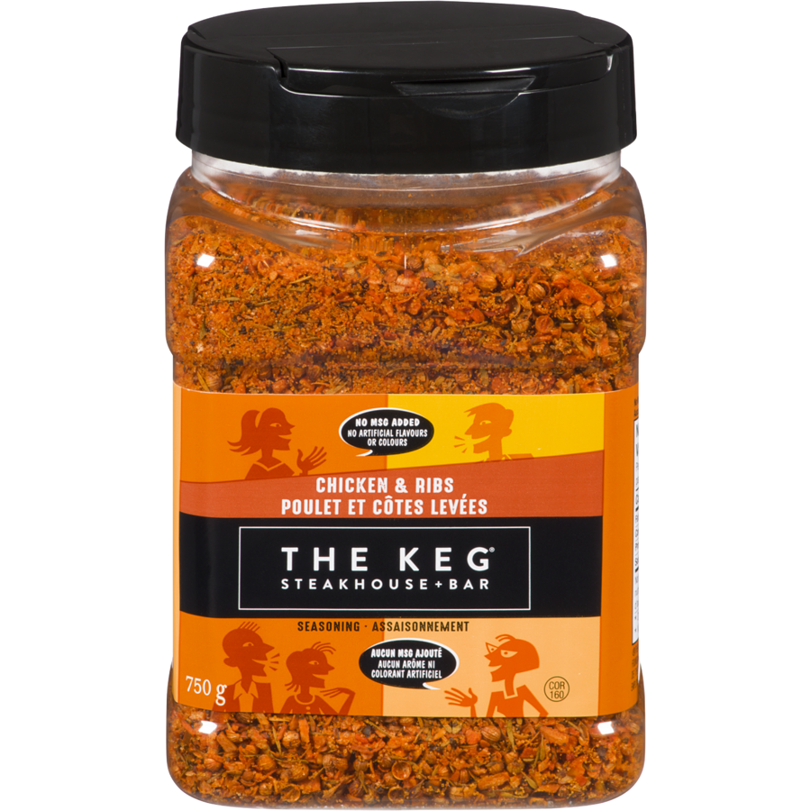 The Keg Steakhouse Chicken & Ribs Seasoning, No MSG Added, 750g/1.6 lbs