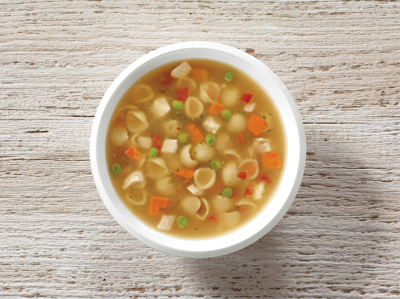 Tim Hortons Chicken Noodle Soup, Ready-to-Serve, 540mL/18 fl.oz. In A Bowl