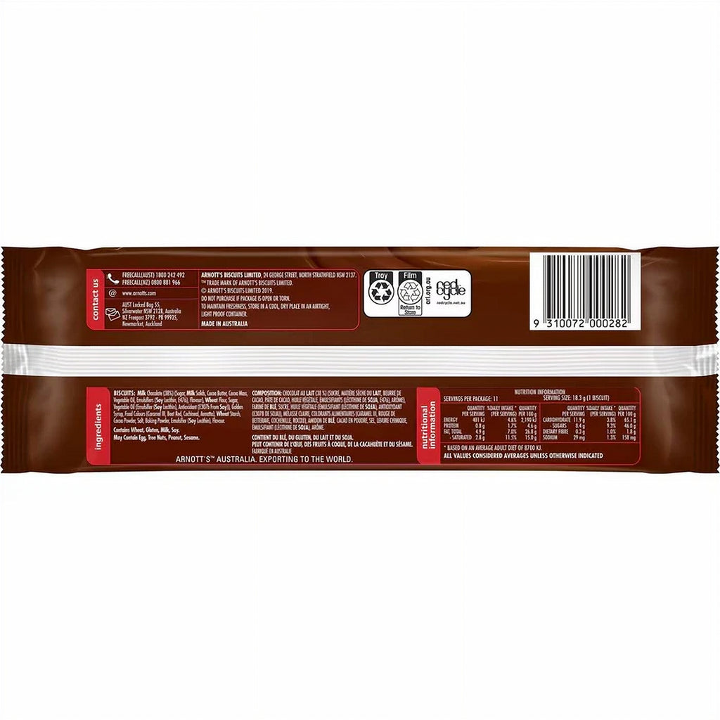 Arnott's Tim Tam Milk Chocolate Biscuits, 175g/6.2oz