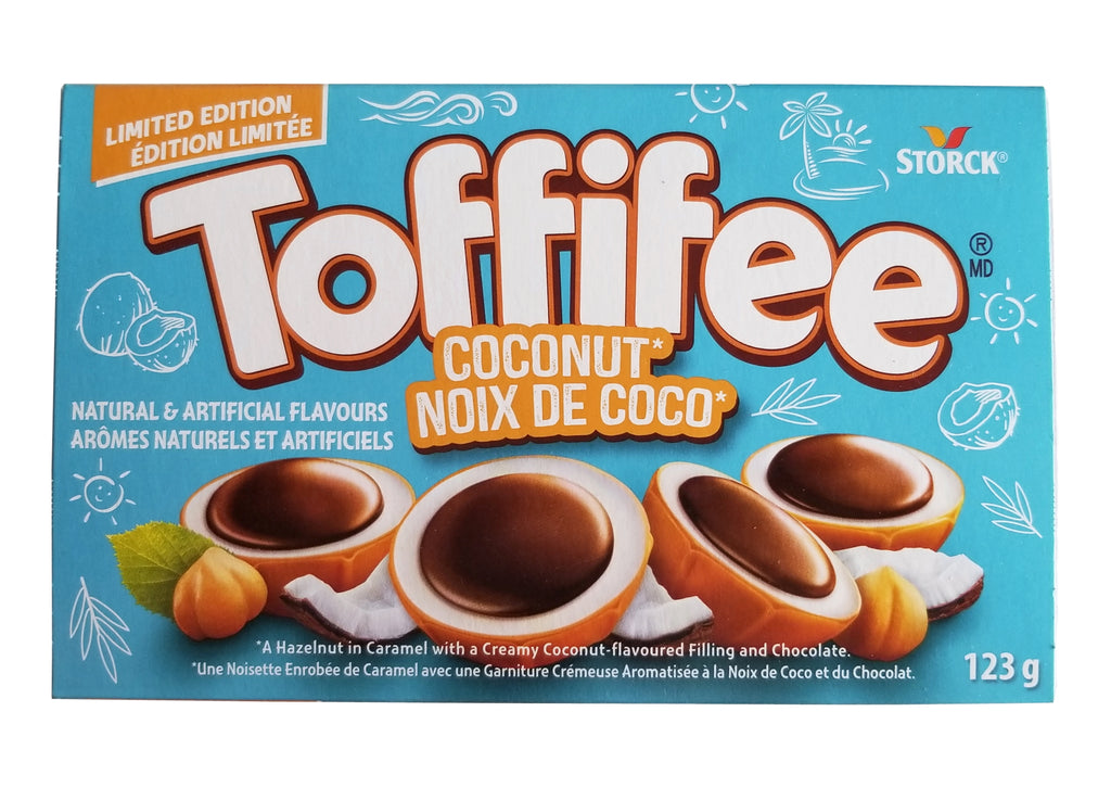 Storck Toffifee Coconut Hazelnut Chocolate, 123g/4.3 oz. Box