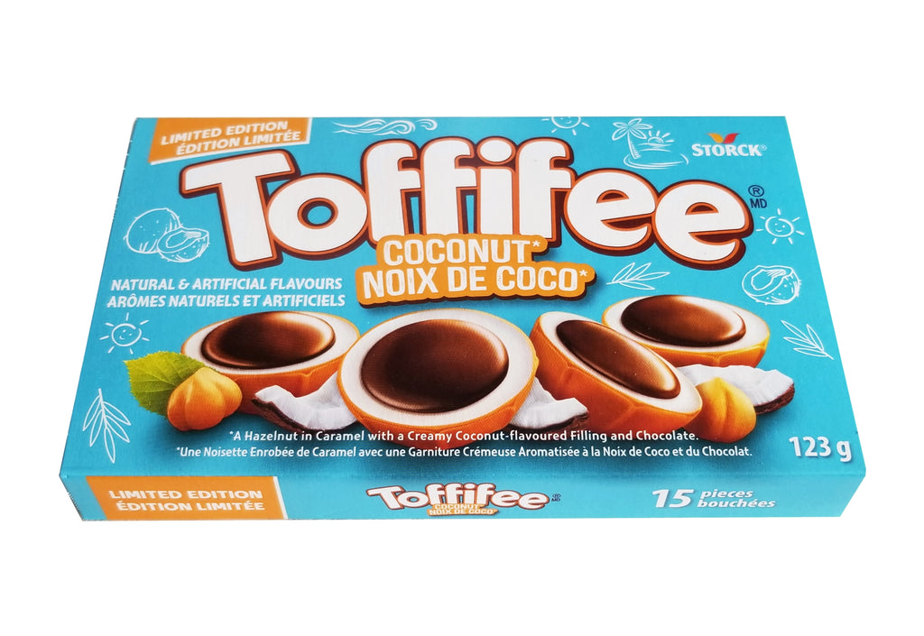 Storck Toffifee Coconut Hazelnut Chocolate, 123g/4.3 oz. Box