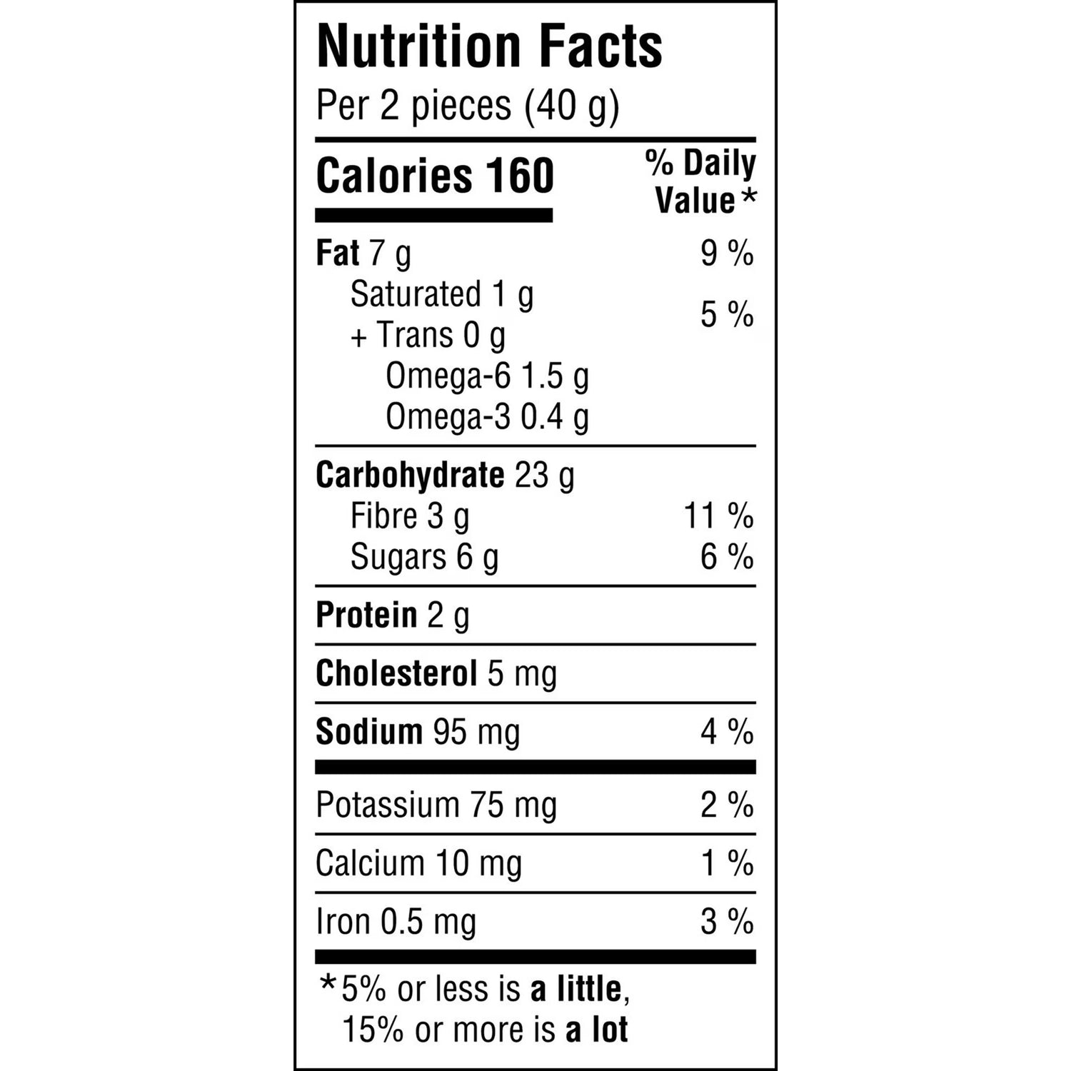 Nutrition facts label for Treasure Mills Apple Cinnamon Wholesome Bites 16ct on a white background