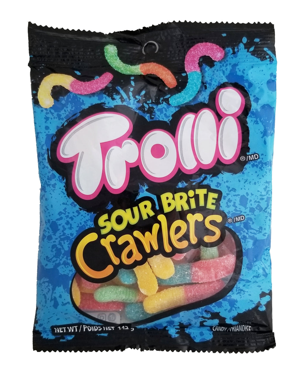 Trolli Sour Brite Crawlers, Original Flavor, 142g/5 oz. {Imported from Canada}