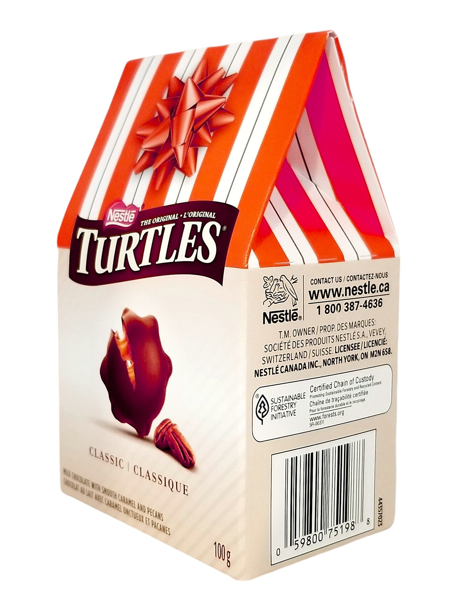 Side of Nestle the Original Classic Turtles, 100g/5.5 oz. Box