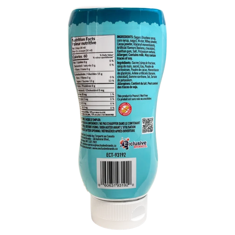 Twinkle Decor Dessert Toppers Syrup, Chocolate Monkey Flavor, 450ml/15.2 fl. oz. Squeeze Bottle