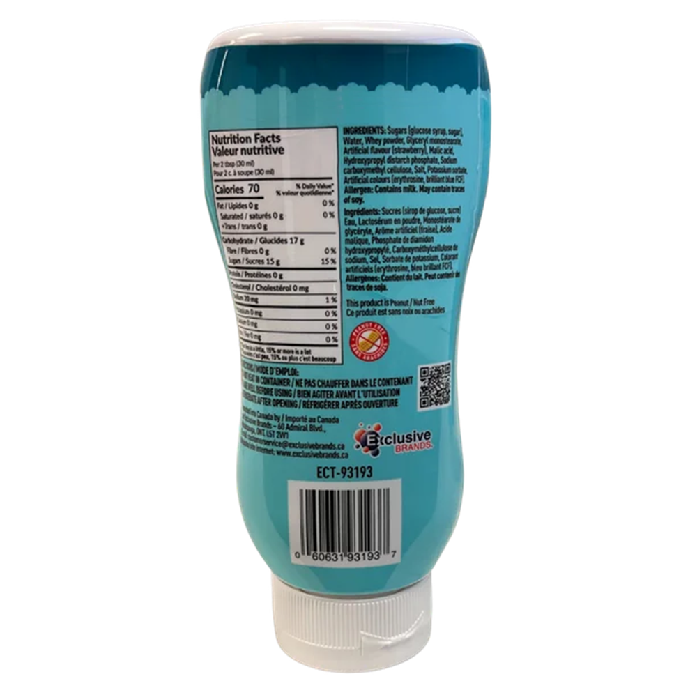 Twinkle Decor Dessert Toppers Syrup, Strawberry Shortcake Flavor, 450ml/15.2 fl. oz. Squeeze Bottle