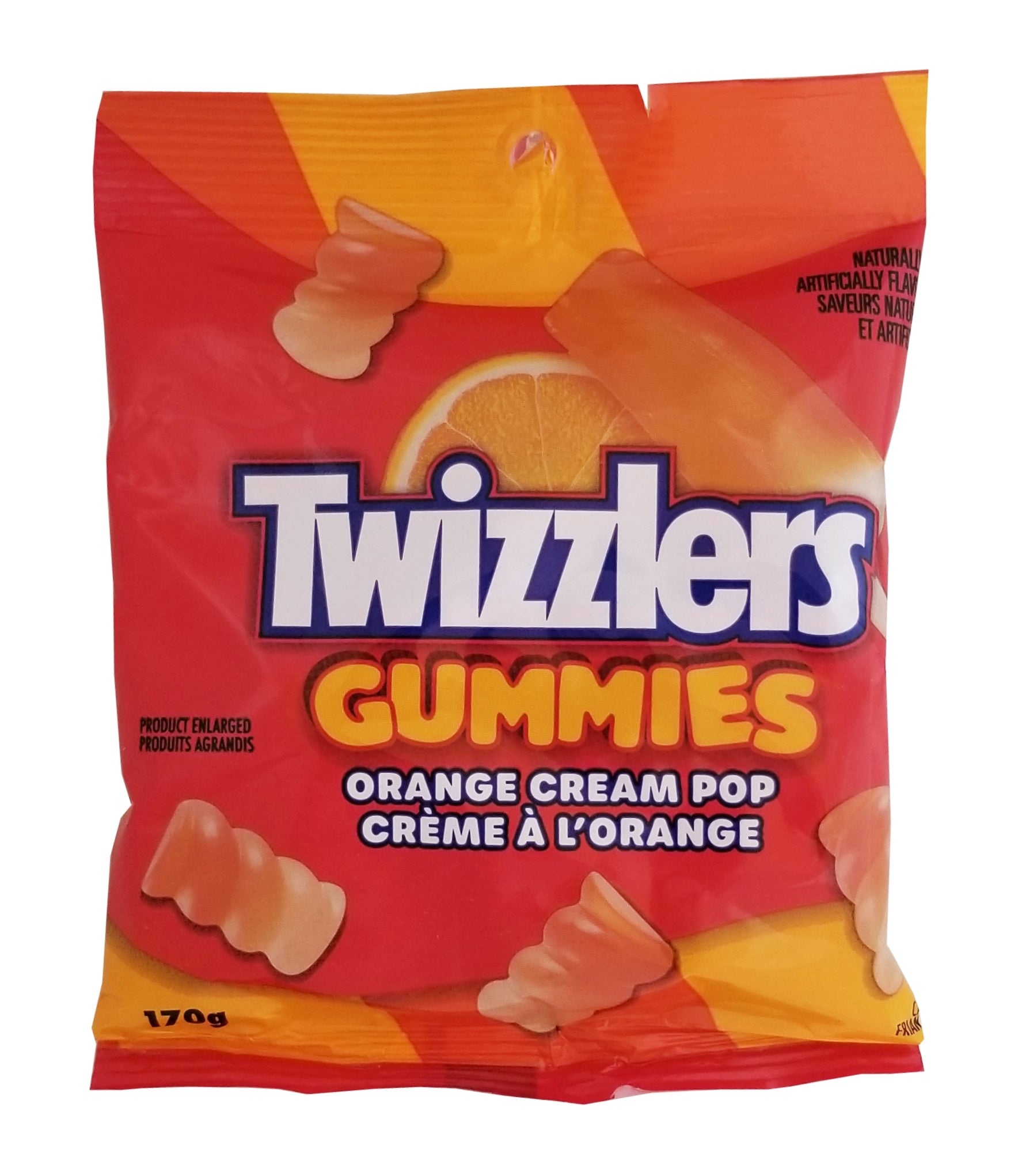 Twizzlers Orange Cream Pop Twist Gummies, 170g/6 oz Bag