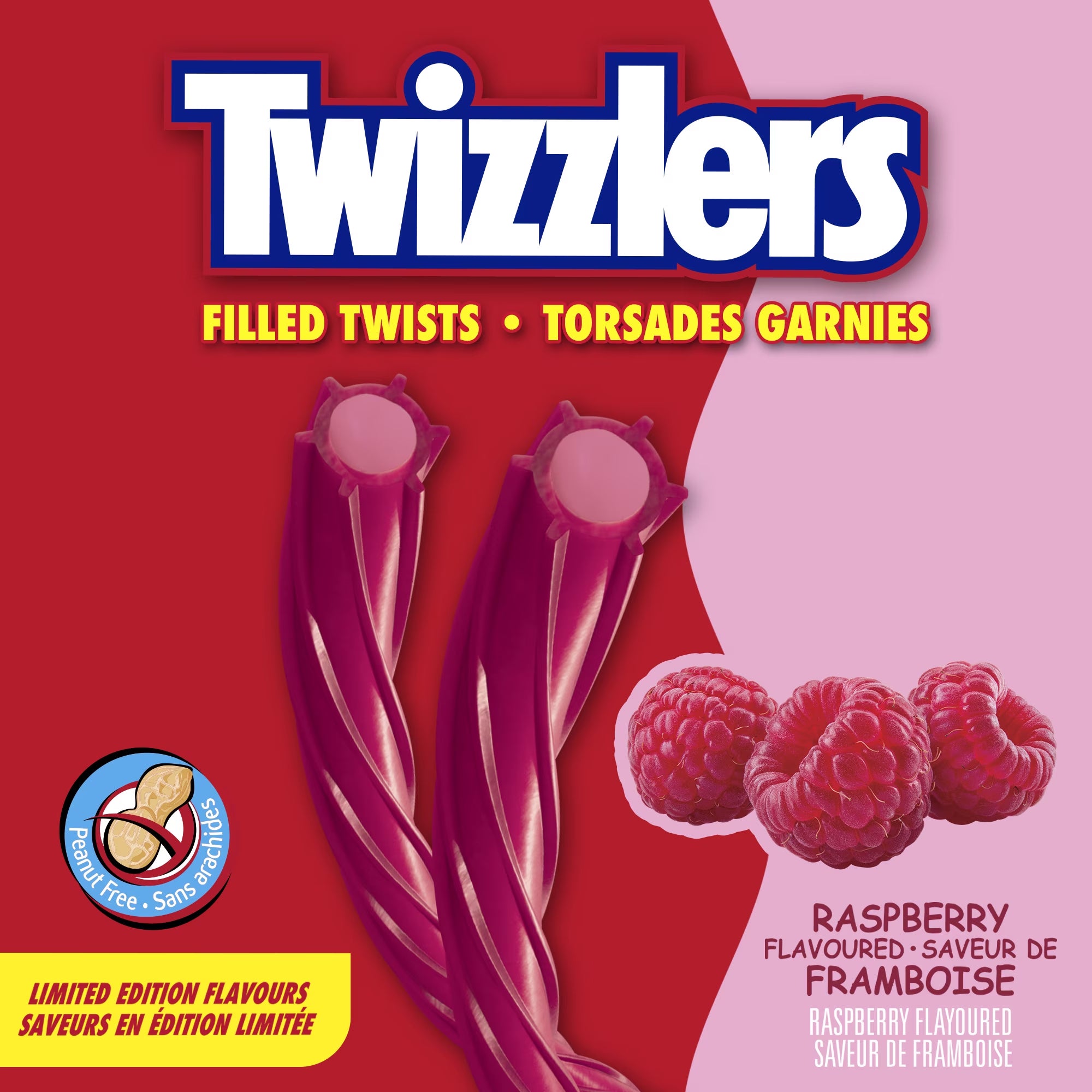 Twizzlers Raspberry Filled Twists Peanut Free 311 g (11 oz)