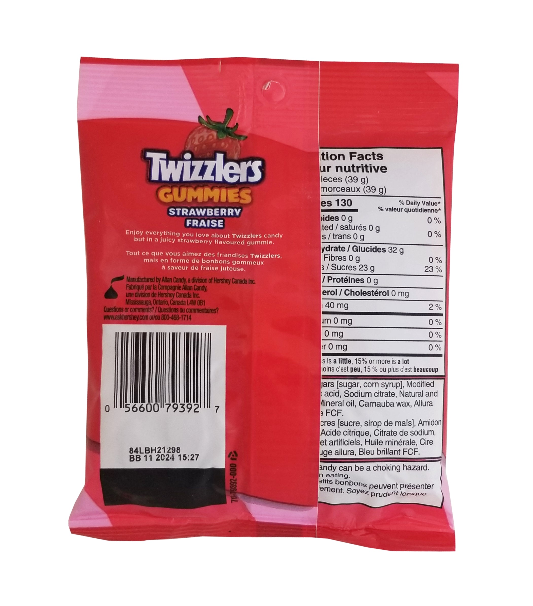 Twizzlers Strawberry Twist Gummies, 170g/6 oz Bag