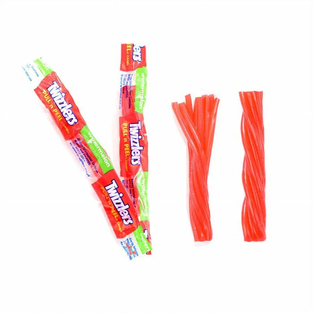 Twizzlers Assorted Gummy Mix, Variety Pack, 1.3kg/2.9 lbs. - Watermelon Pull 'N' Peel Licorice