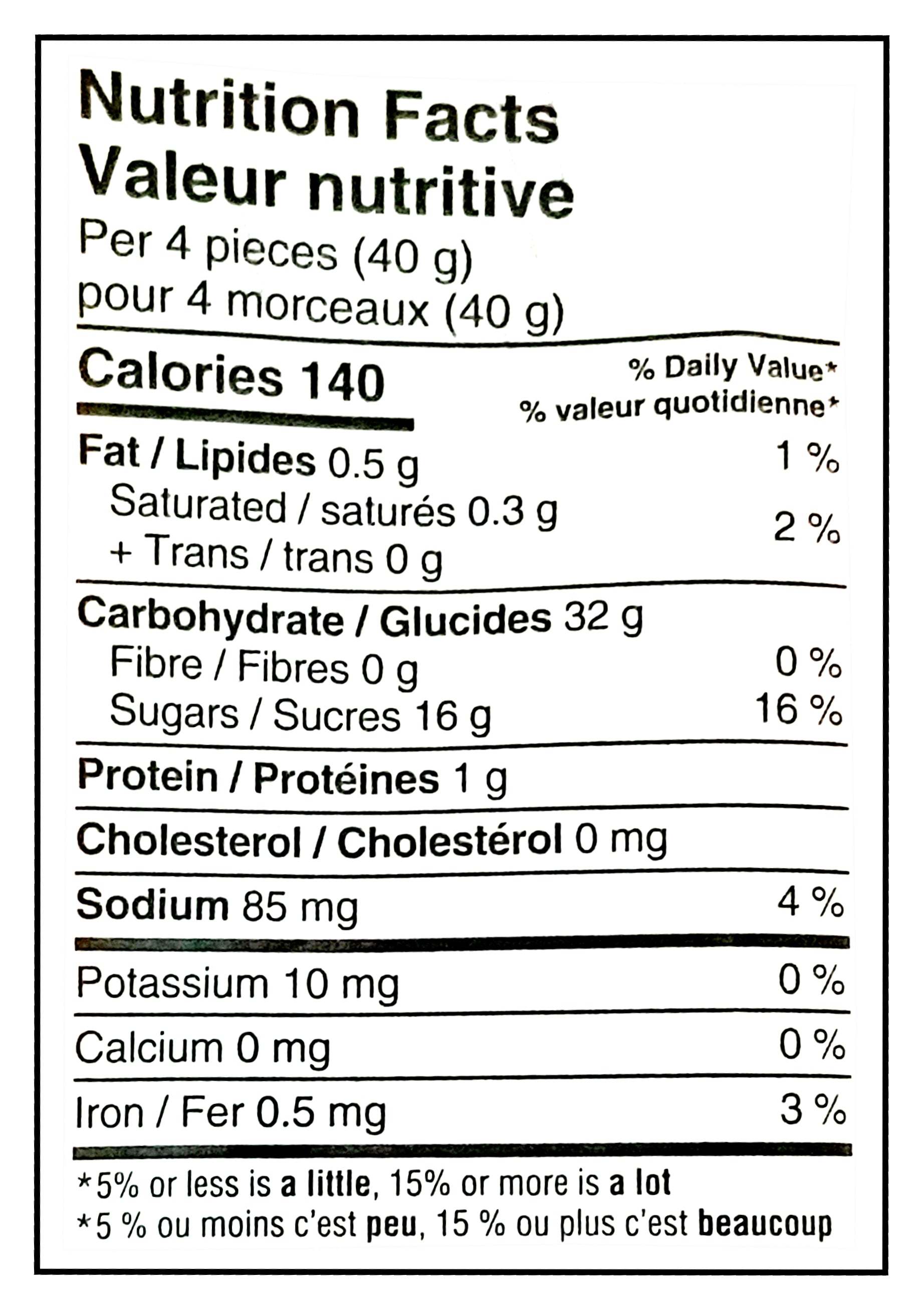 Twizzlers Wild Berry Flavored Twists, 400g/14.1 oz - Nutrition Facts Label