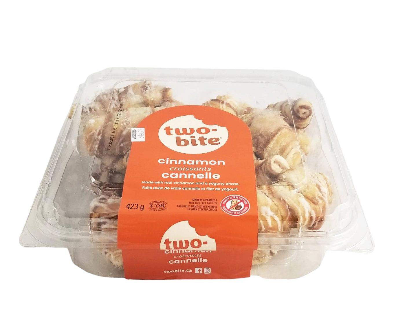 Two-Bite Cinnamon Croissants, 423g/15 oz. Box