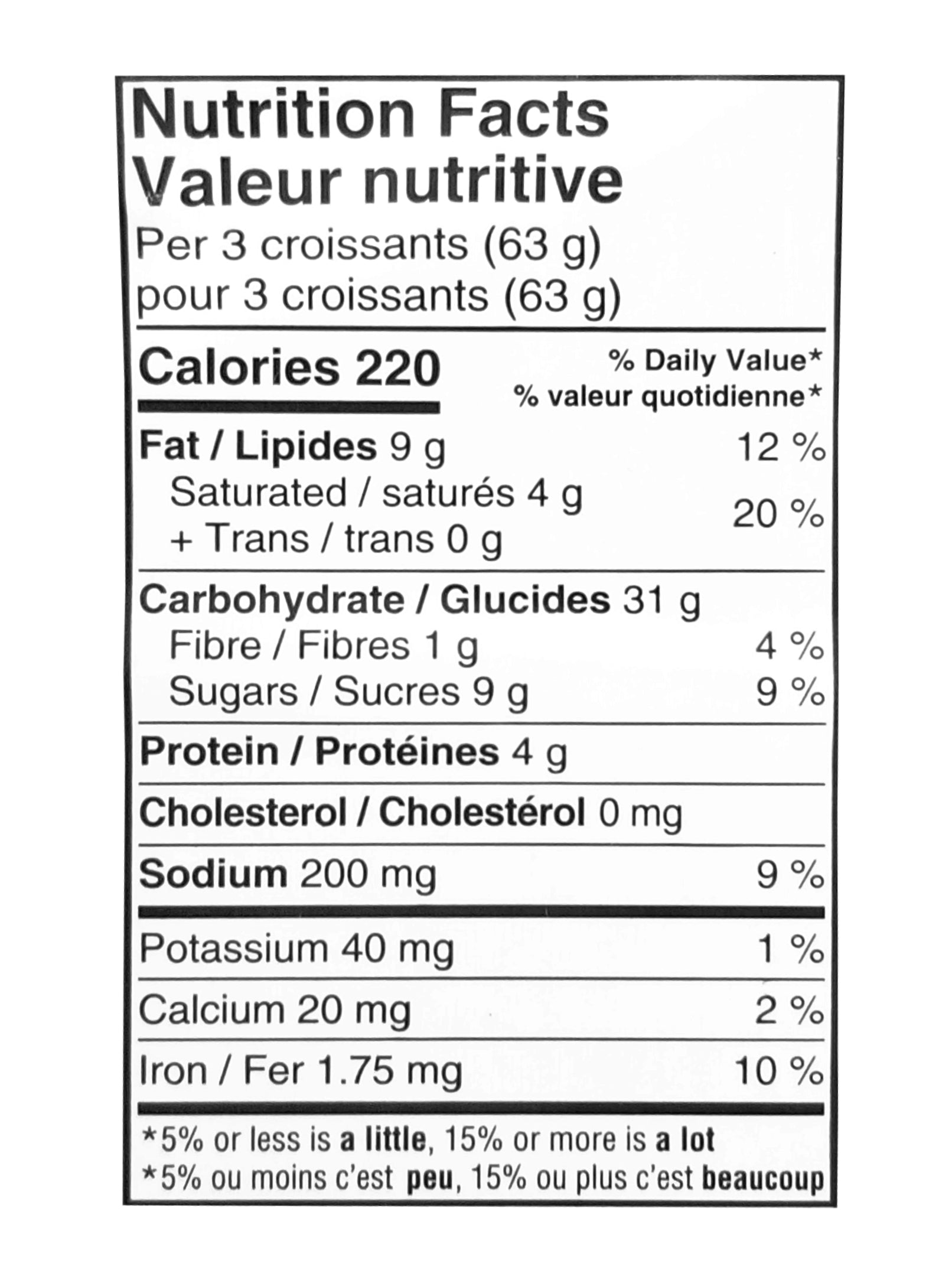 Two-Bite Cinnamon Croissants, 423g/15 oz. Box