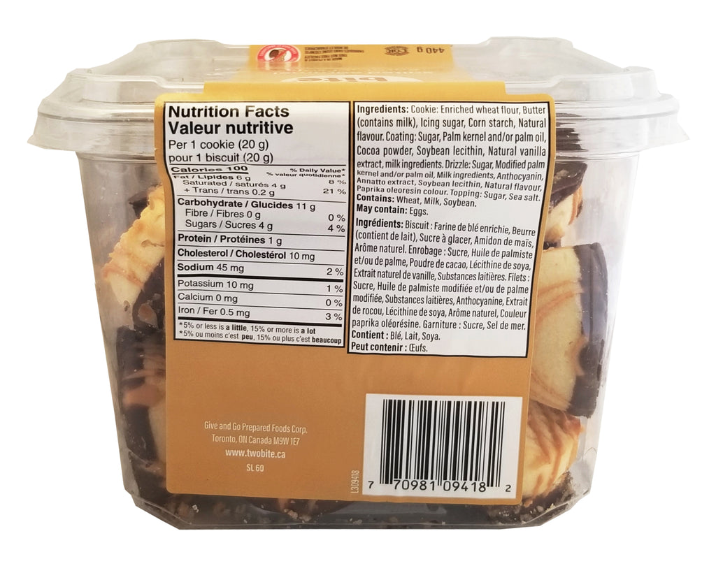Two-Bite Salted Caramel Cookies, 440g/15.4 oz. Box {Imported from Canada}
