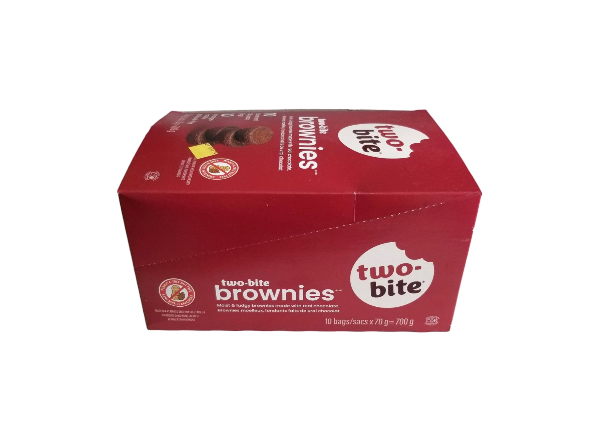 Original Two Bite Brownies, 10 x 70g Snack Bags, 700g/24.5 oz