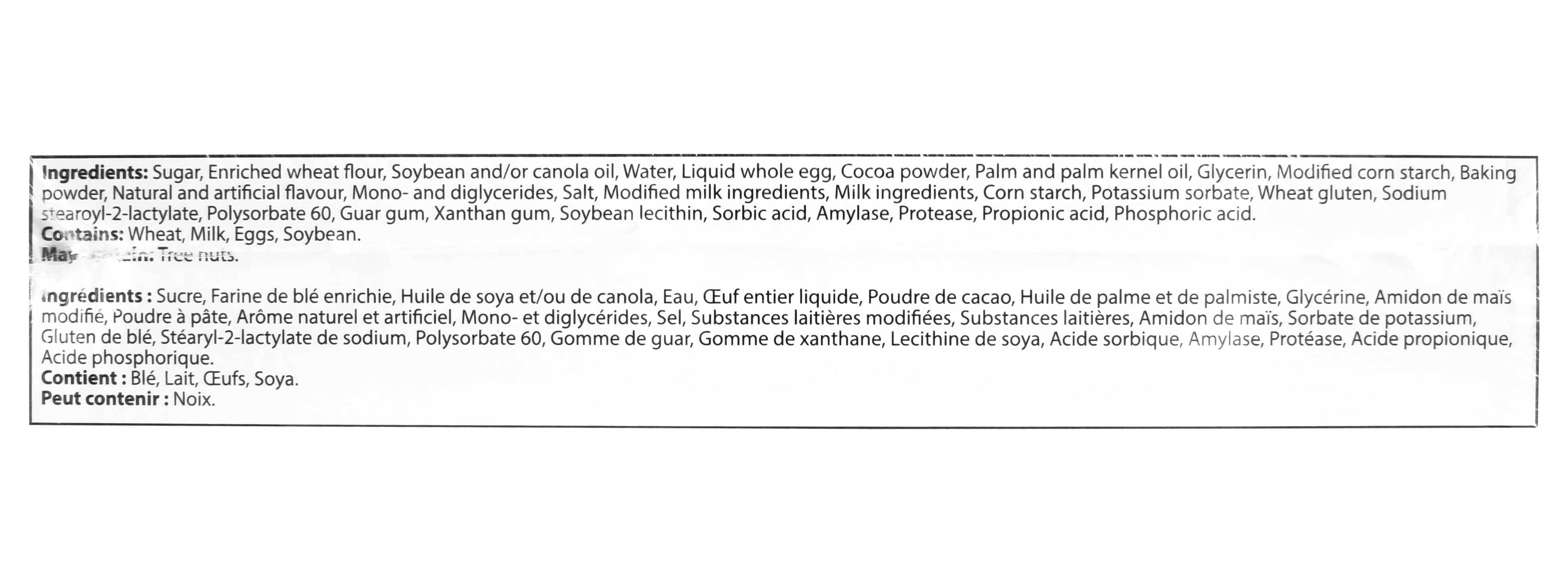 Two Bite Oreo Muffins Ingredients