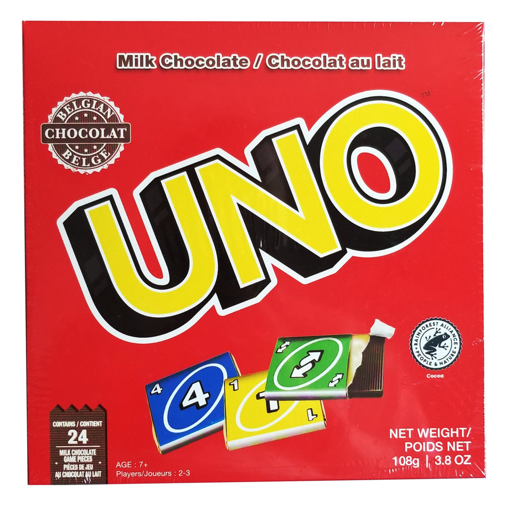 UNO Milk Chocolate Game, 108g/4 oz. Box {Imported from Canada}