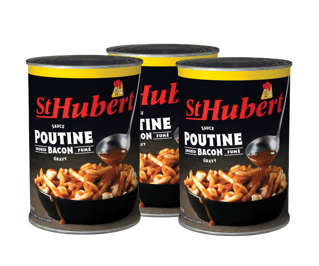 St Hubert Smoked Bacon Poutine Gravy, 398ml/13.5 fl. oz., Cans (3pk)