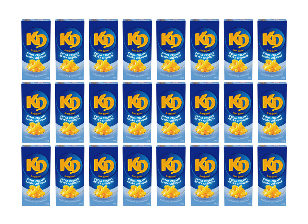 Kraft Dinner Extra Creamy Macaroni & Cheese, 200g/7.1 oz., (24pk) {Imported from Canada}