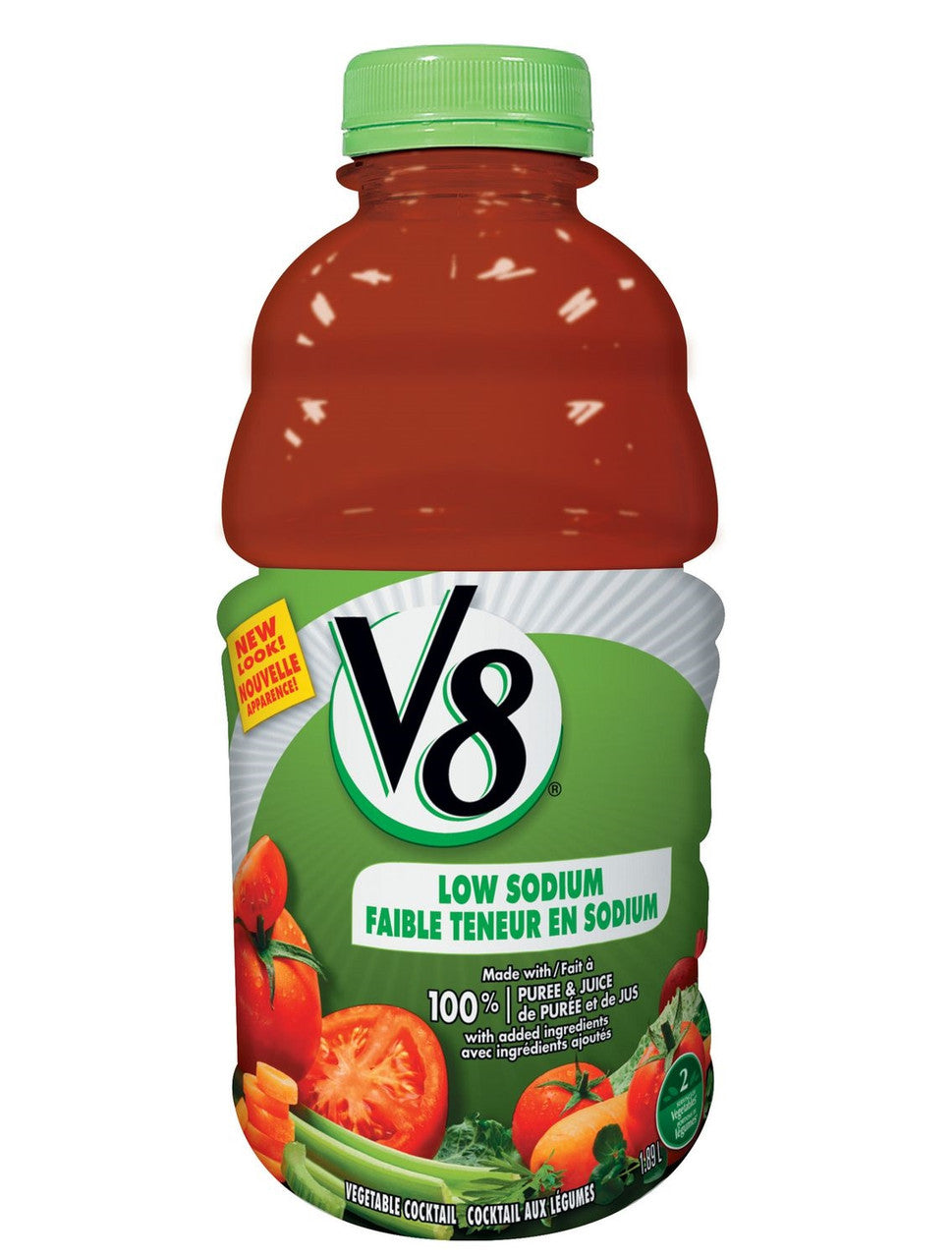 Campbell V8 Low Sodium Vegetable Cocktail, 1.89L/64 fl. oz. {Imported from Canada}