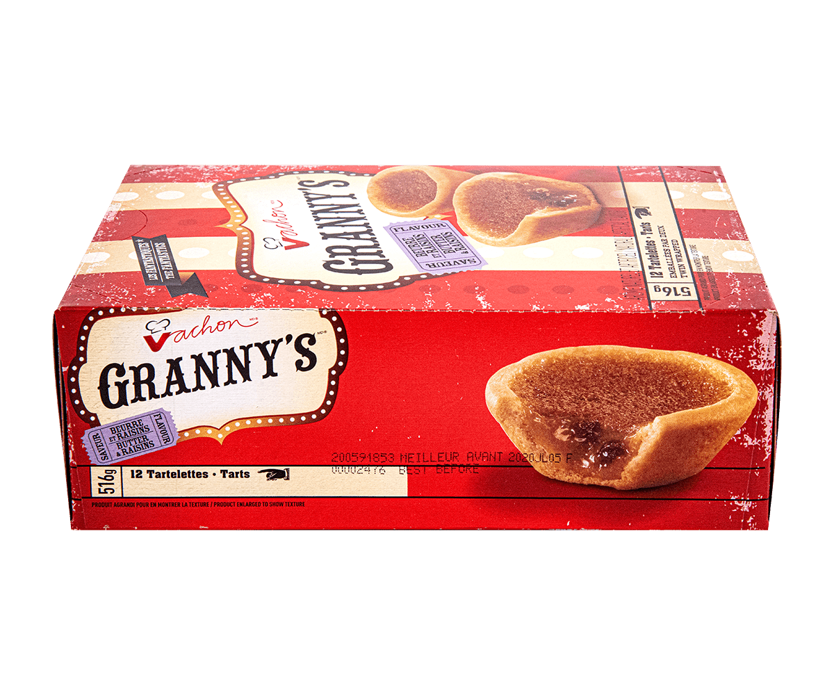 Vachon Granny's Butter & Raisins Tarts, 516g/18.2oz., {Imported from Canada}