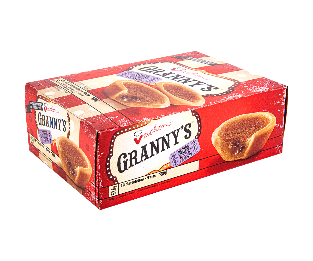 Vachon Granny's Butter & Raisins Tarts, 516g/18.2oz., {Imported from Canada}