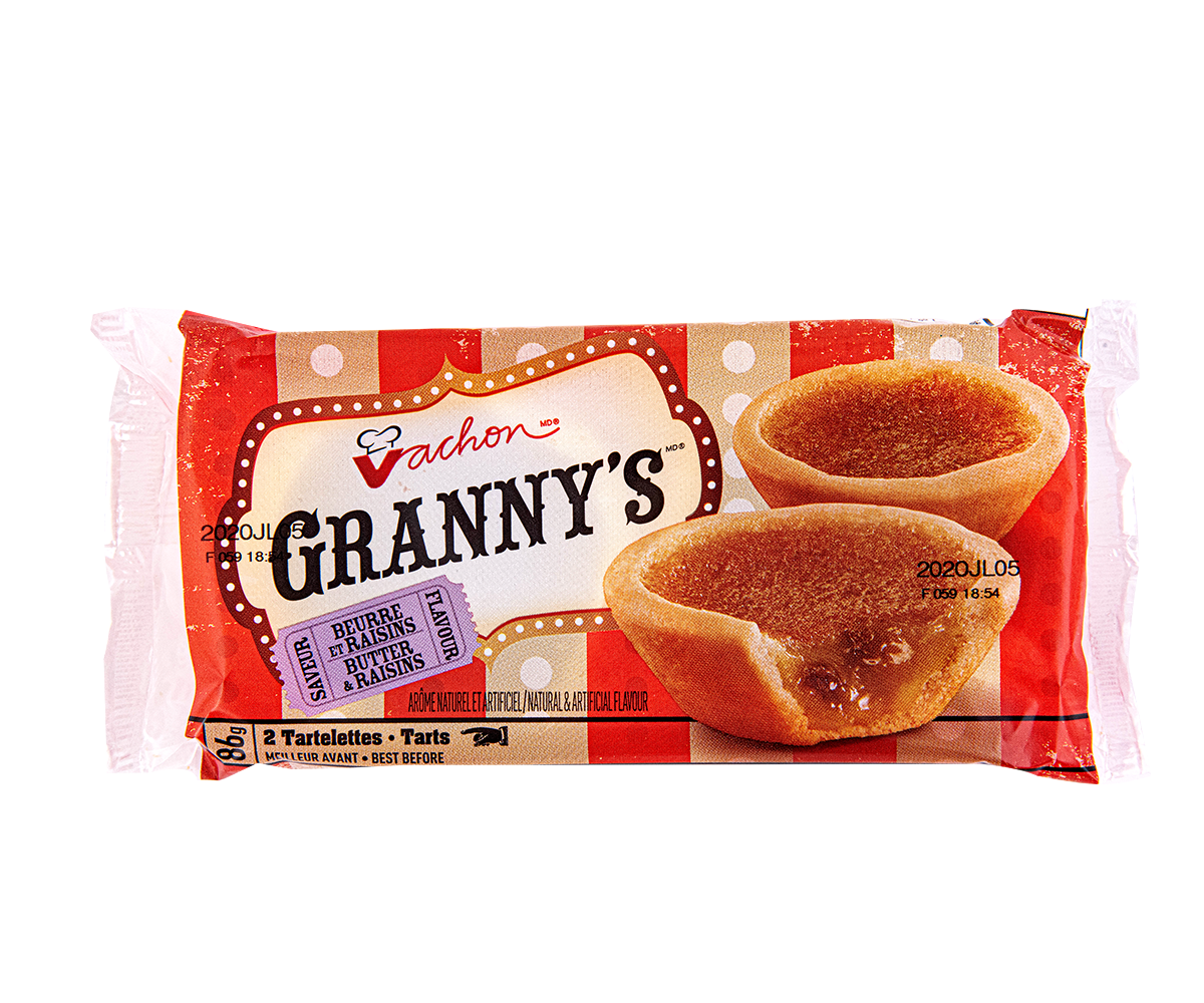 Vachon Granny's Butter & Raisins Tarts, 516g/18.2oz., {Imported from Canada}
