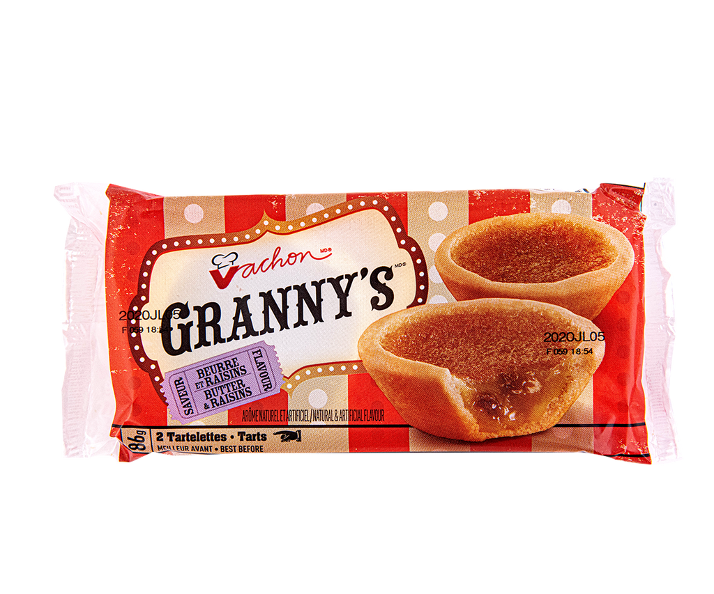 Vachon Granny's Butter & Raisins Tarts, 516g/18.2oz., {Imported from Canada}