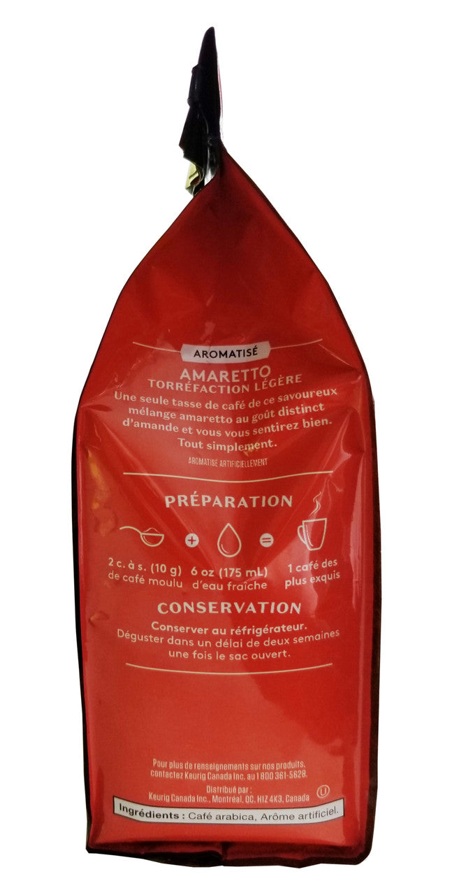 Van Houtte, Amaretto Inspiered Light Ground Coffee, 340g/12oz., {Imported from Canada}