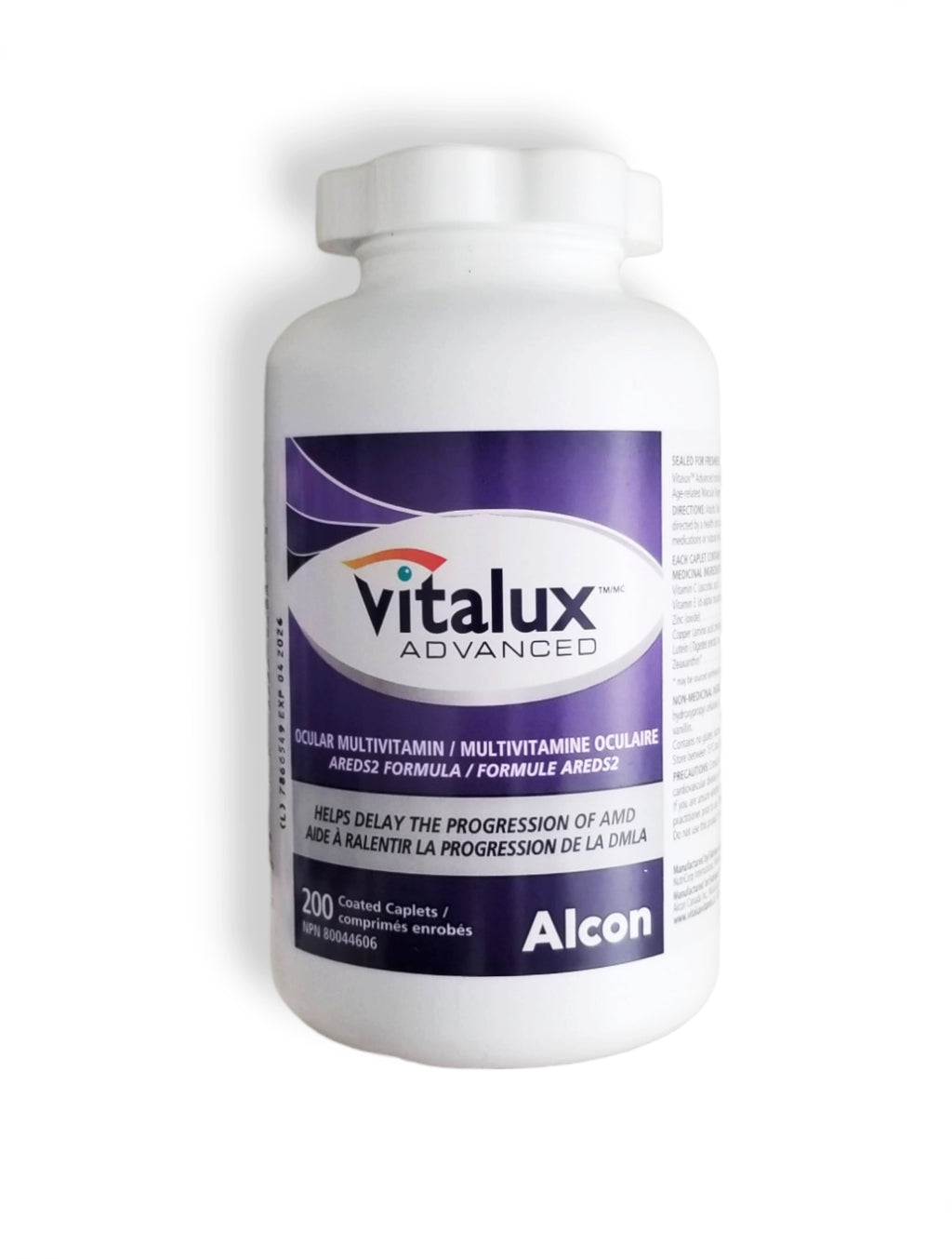 Vitalux Advanced Ocular Multivitamin - 200 Coated Caplets, Bottle