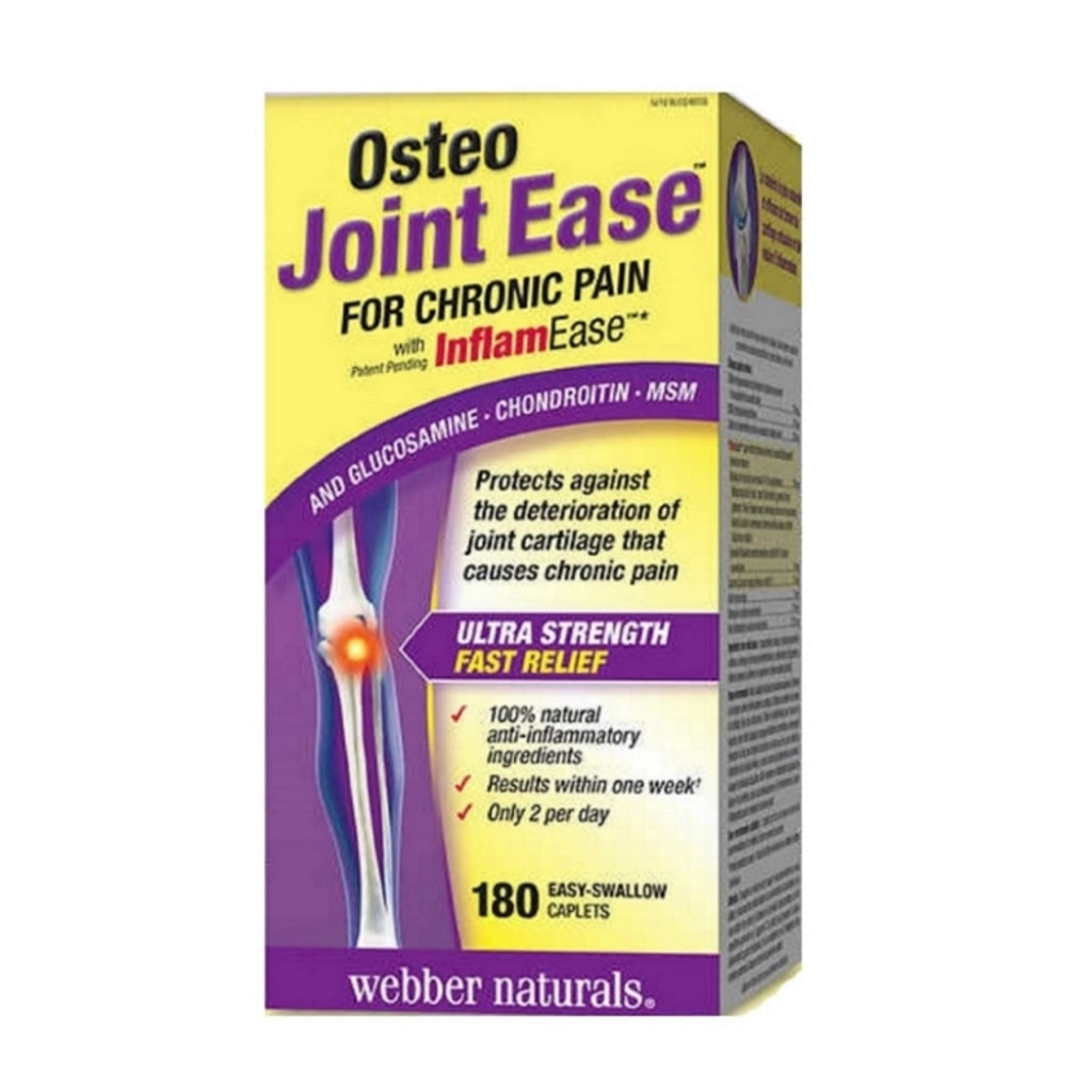 Webber Naturals Osteo Joint Ease 180 Caplets {Imported from Canada}