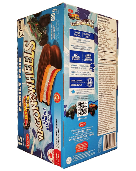 Wagon Wheels Blue Raspberry Marshmallow Cookies 15-Pack alternate angle view