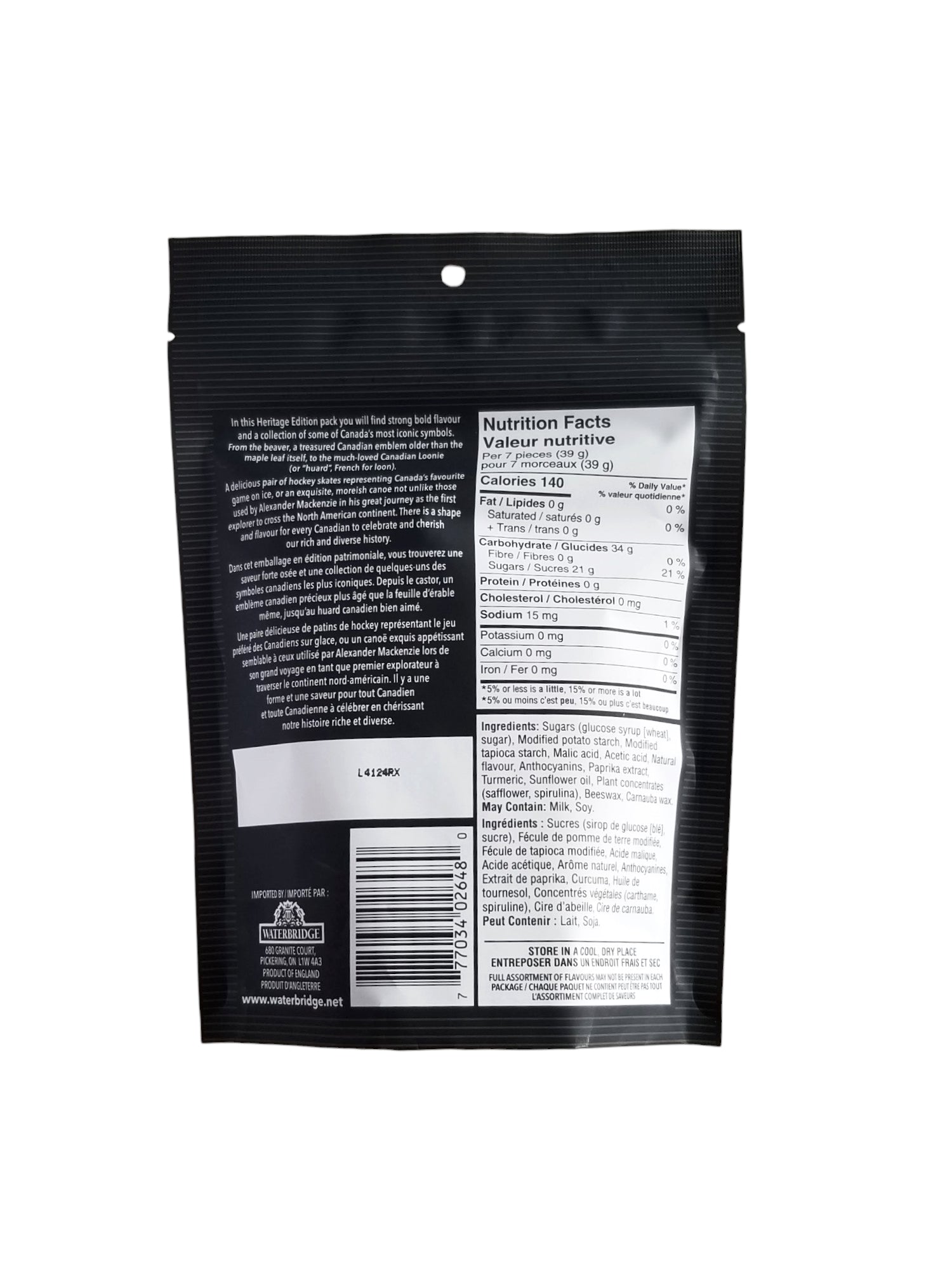 Waterbridge Wine Gums, Canadian Shapes, 175g/6 oz. Bag