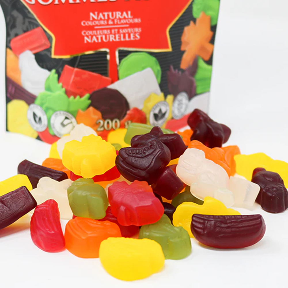 Waterbridge Wine Gums, Canadian Shapes, 175g/6 oz. Bag