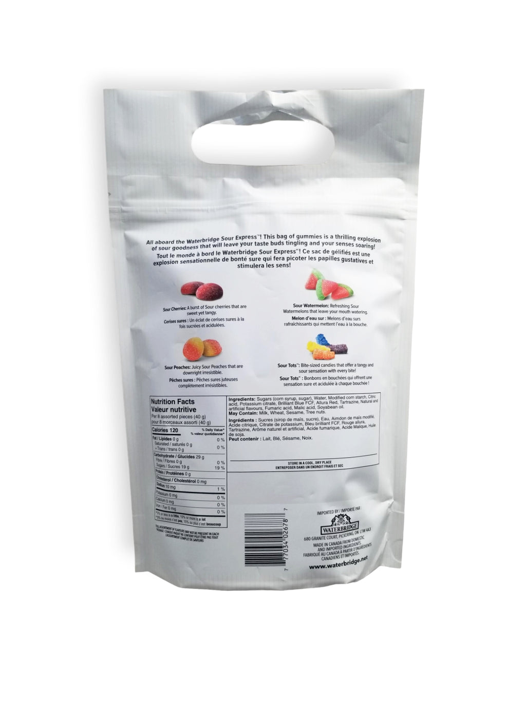 Waterbridge The Mix Assorted Gummies, Sour Express, 700g/24.5 oz. Bag