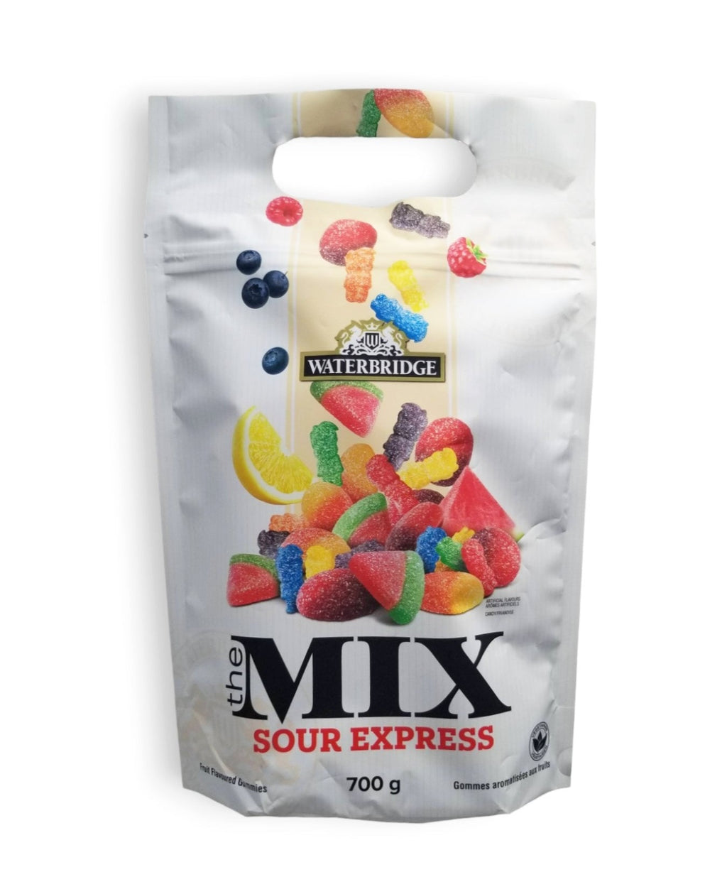 Waterbridge The Mix Assorted Gummies, Sour Express, 700g/24.5 oz. Bag