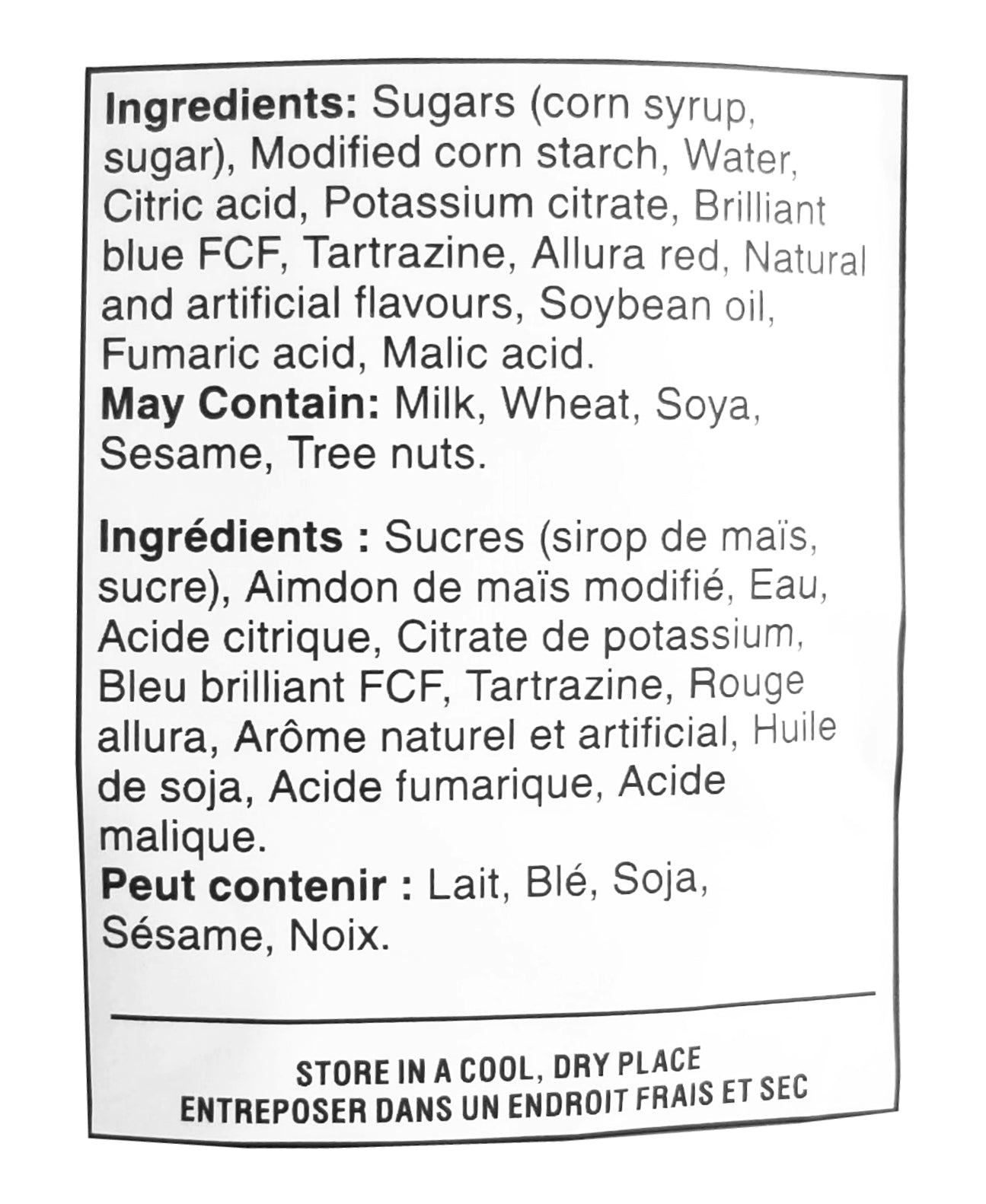 Waterbridge Sour Tots Fruit Gummy Candy, 200g/7 oz. Bag