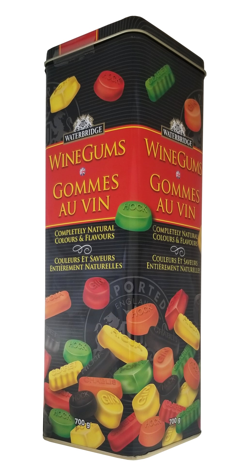 Waterbridge Wine Gums Tin Gift Box, 700g/24.5 oz. Tin