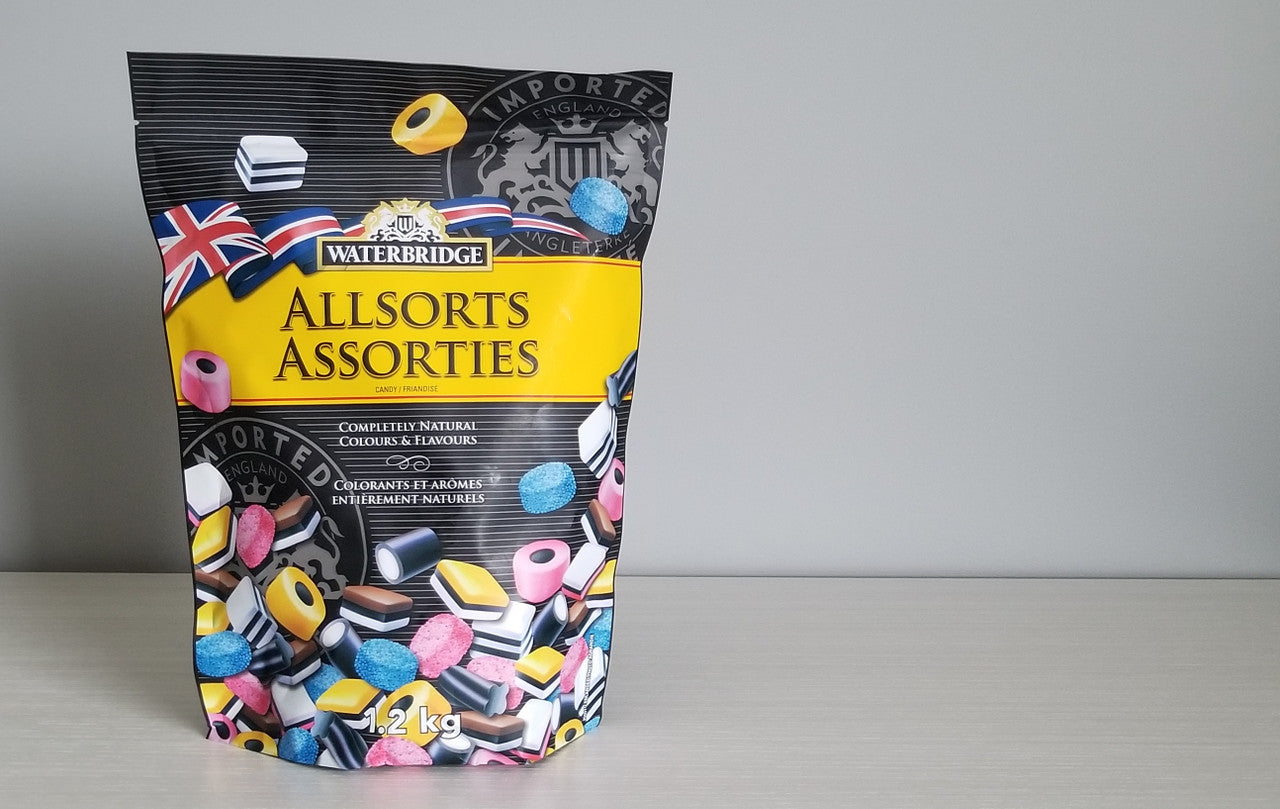 Waterbridge Allsorts Candy, 1.2kg/2.6 lbs., Bag {Imported from Canada}