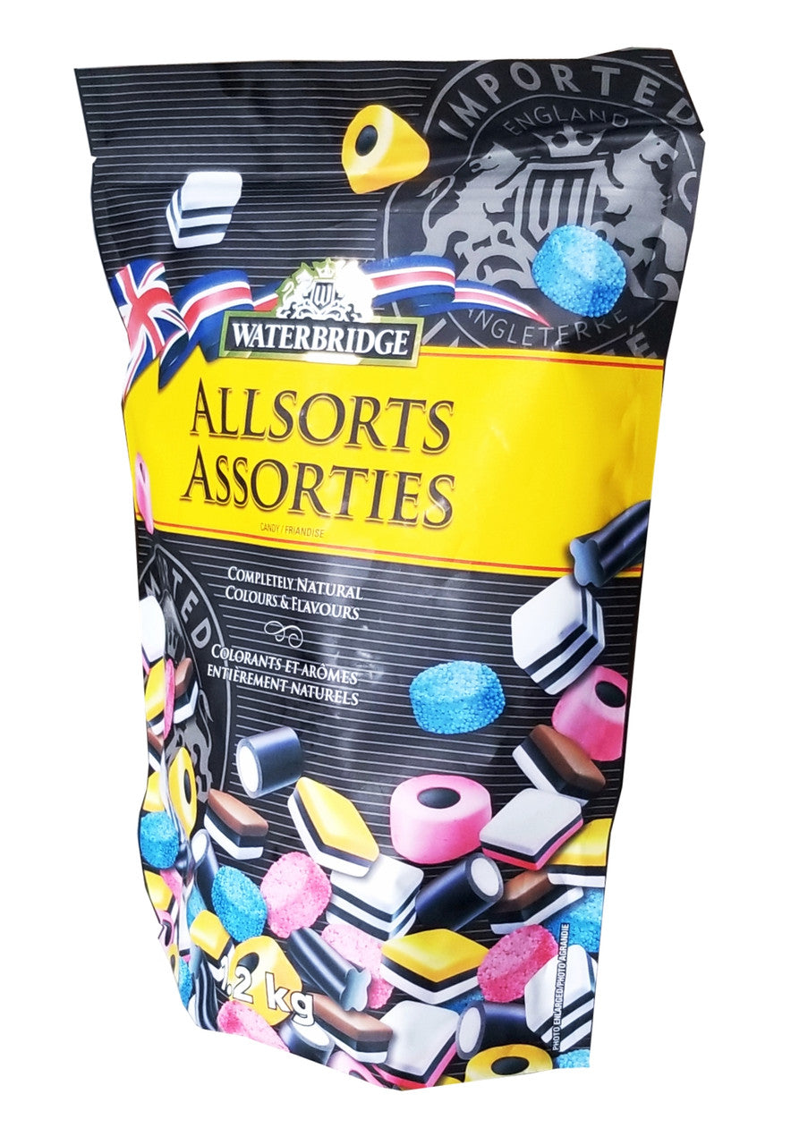 Waterbridge Allsorts Candy, 1.2kg/2.6 lbs., Bag {Imported from Canada}