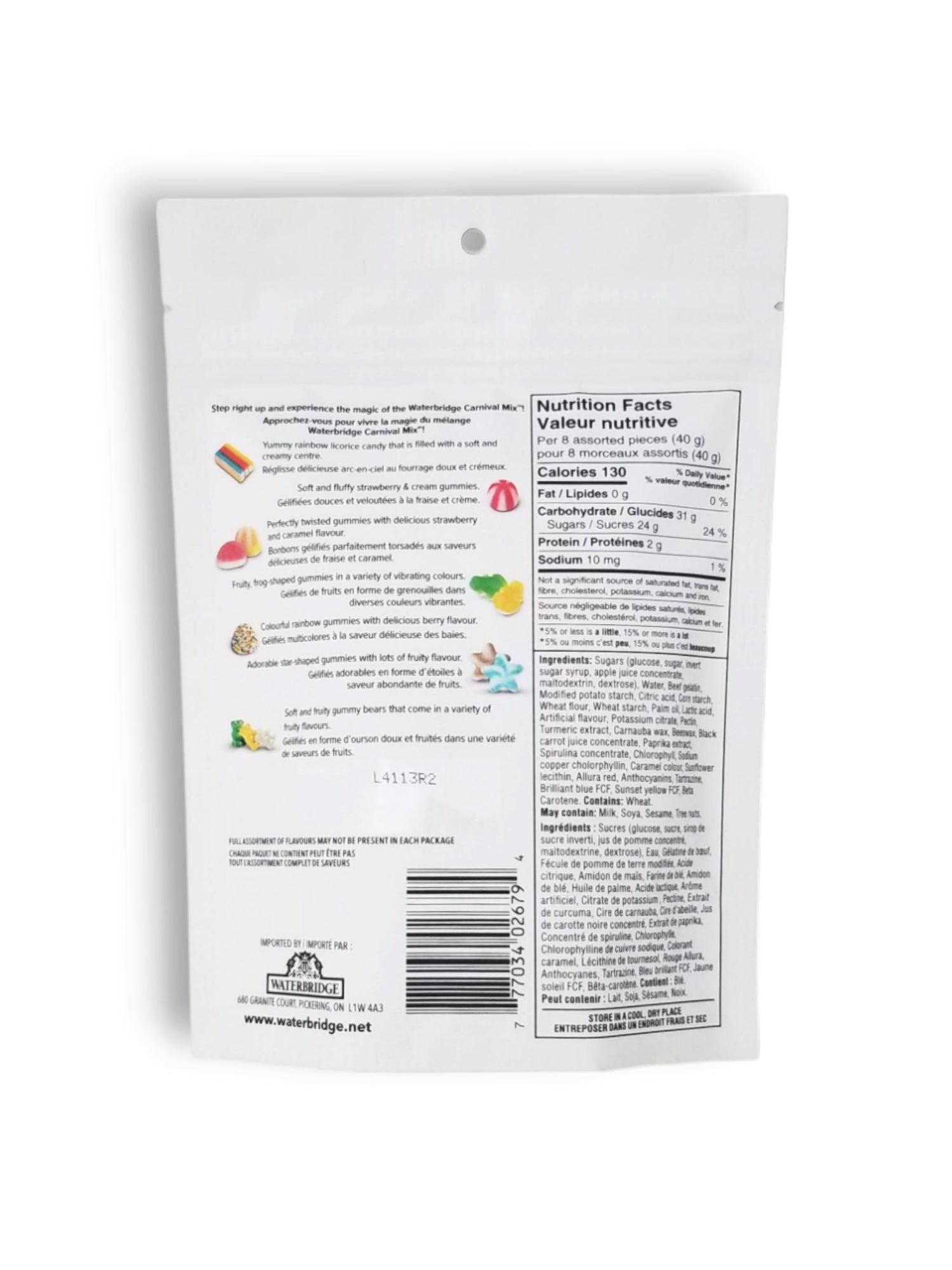 Waterbridge The Mix Assorted Gummies, Carnival Flavors, 175g/6 oz. Bag