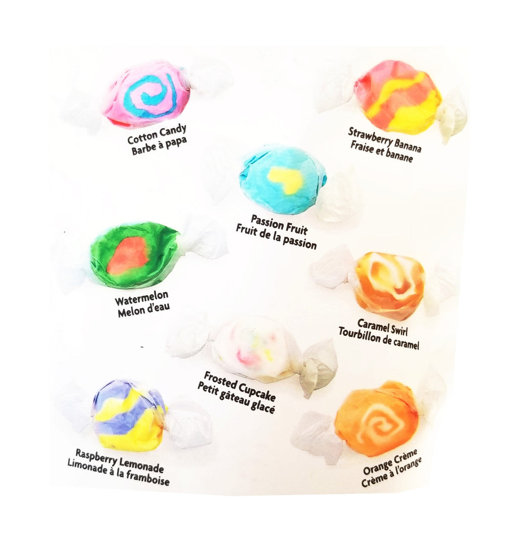 Waterbridge Just Taffy Traditional Salt Water Taffy, 800g/1.75 lbs., Bag {Imported from Canada}