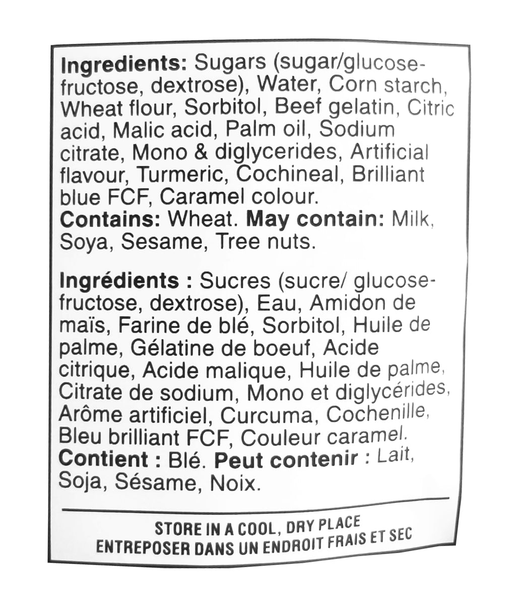 Waterbridge Sour Bites Fruit Gummy Candy, 200g/7 oz. Bag